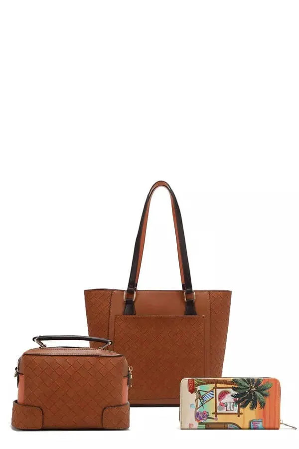 Nicole Lee USA Sun and Sand 3 Piece Bag Set by Nicole Lee USA