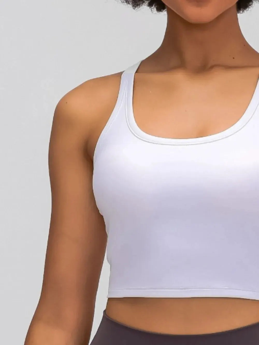 Millennia Scoop Neck Active Tank with Detachable Chest Pads by Millennia