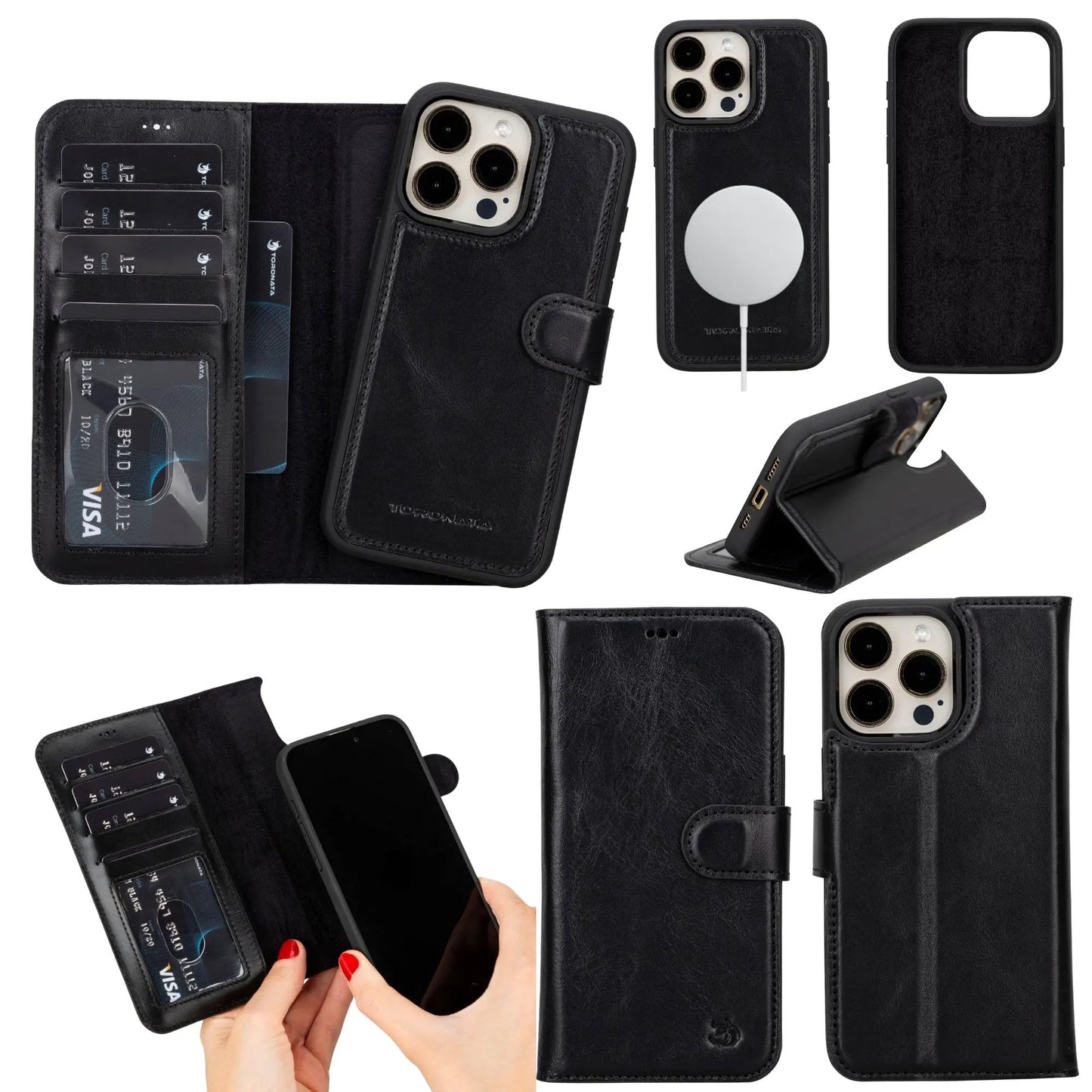 Casper Leather iPhone 14 Pro Wallet Case | MagSafe by TORONATA