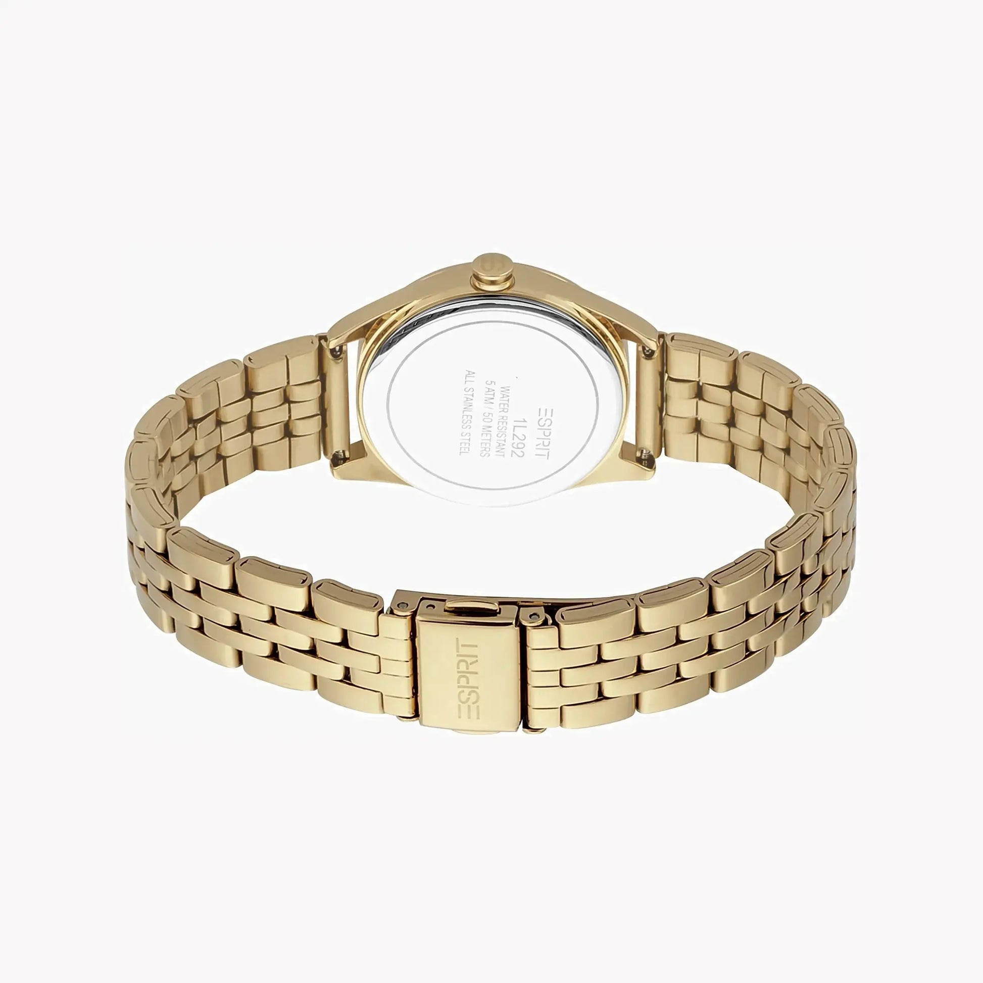 Esprit Women's Gold Stainless Steel Watch, Silver Dial | Es1l131m0015 by ESPRIT