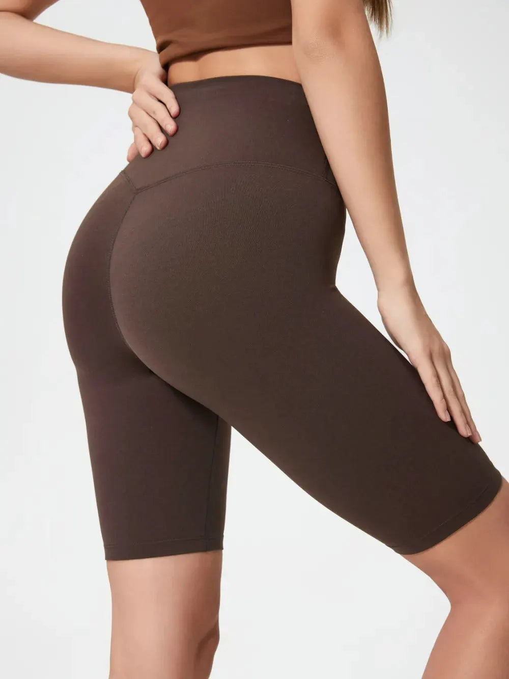 Millennia High Rise Wide Waistband Active Shorts by Millennia