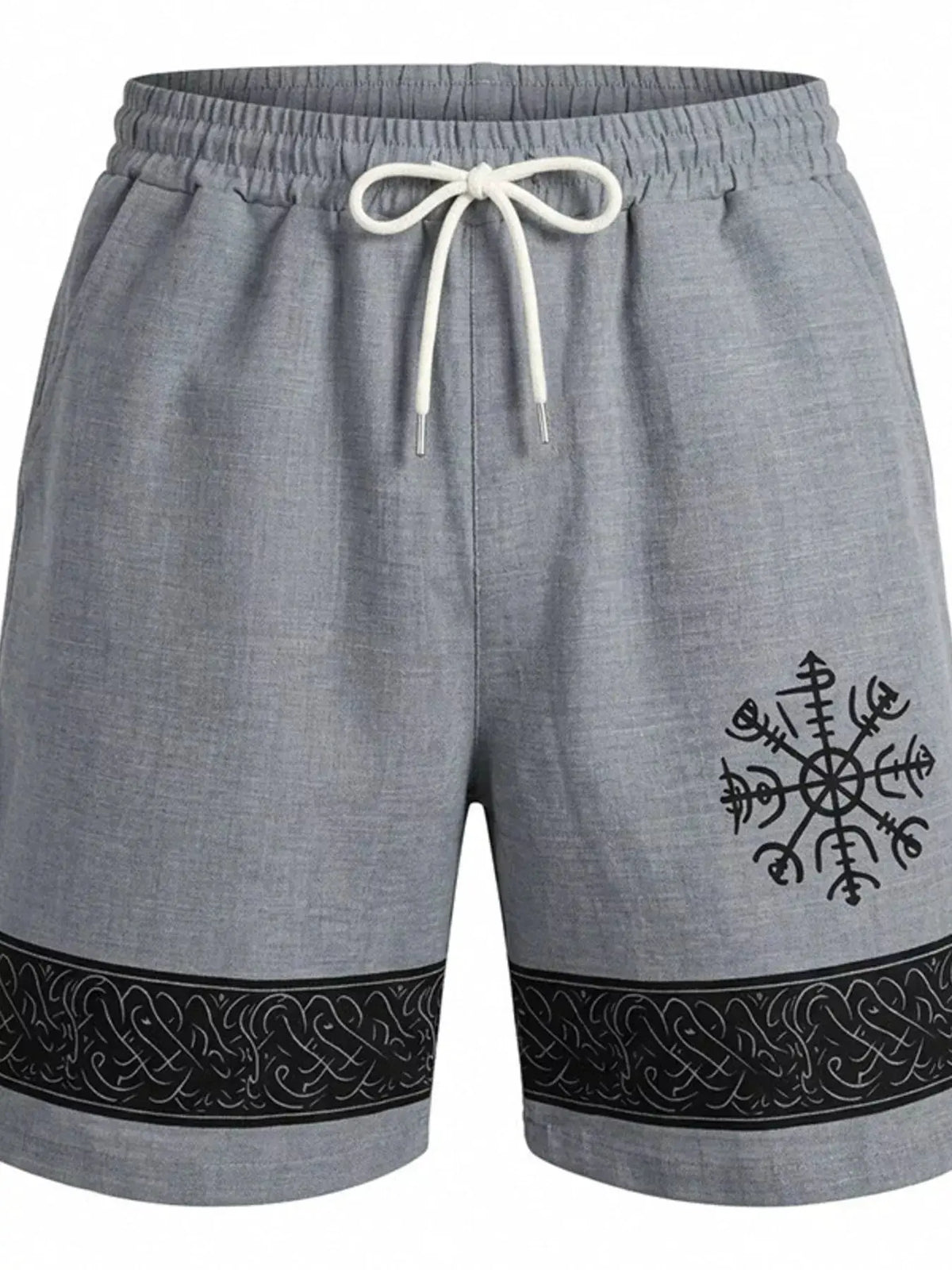Men's Full Size Linen Blend Drawstring Shorts Plus Size by Partner Label