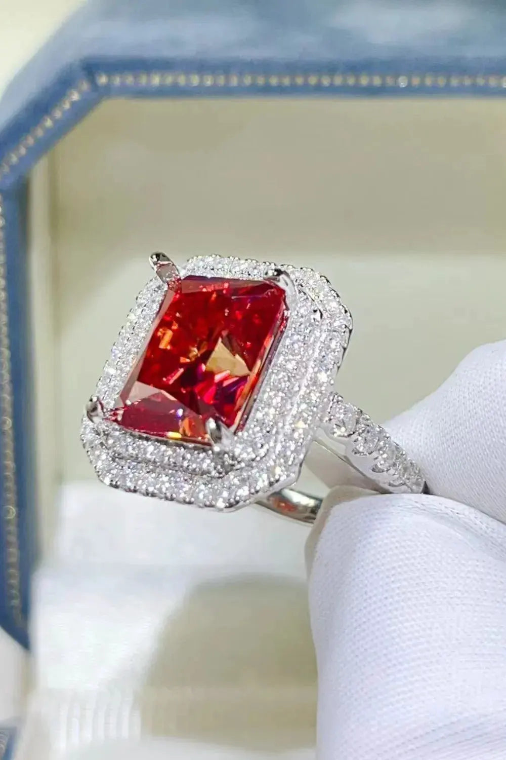 2 Carat Moissanite 925 Sterling Silver Ring by Partner Label