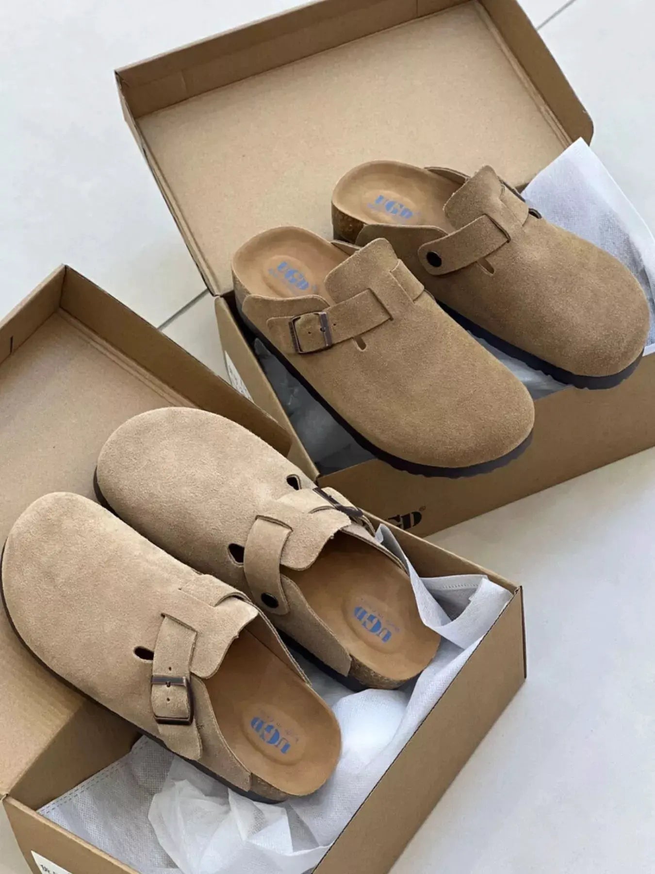 Round Toe Buckle Slip-Ons by Partner Label
