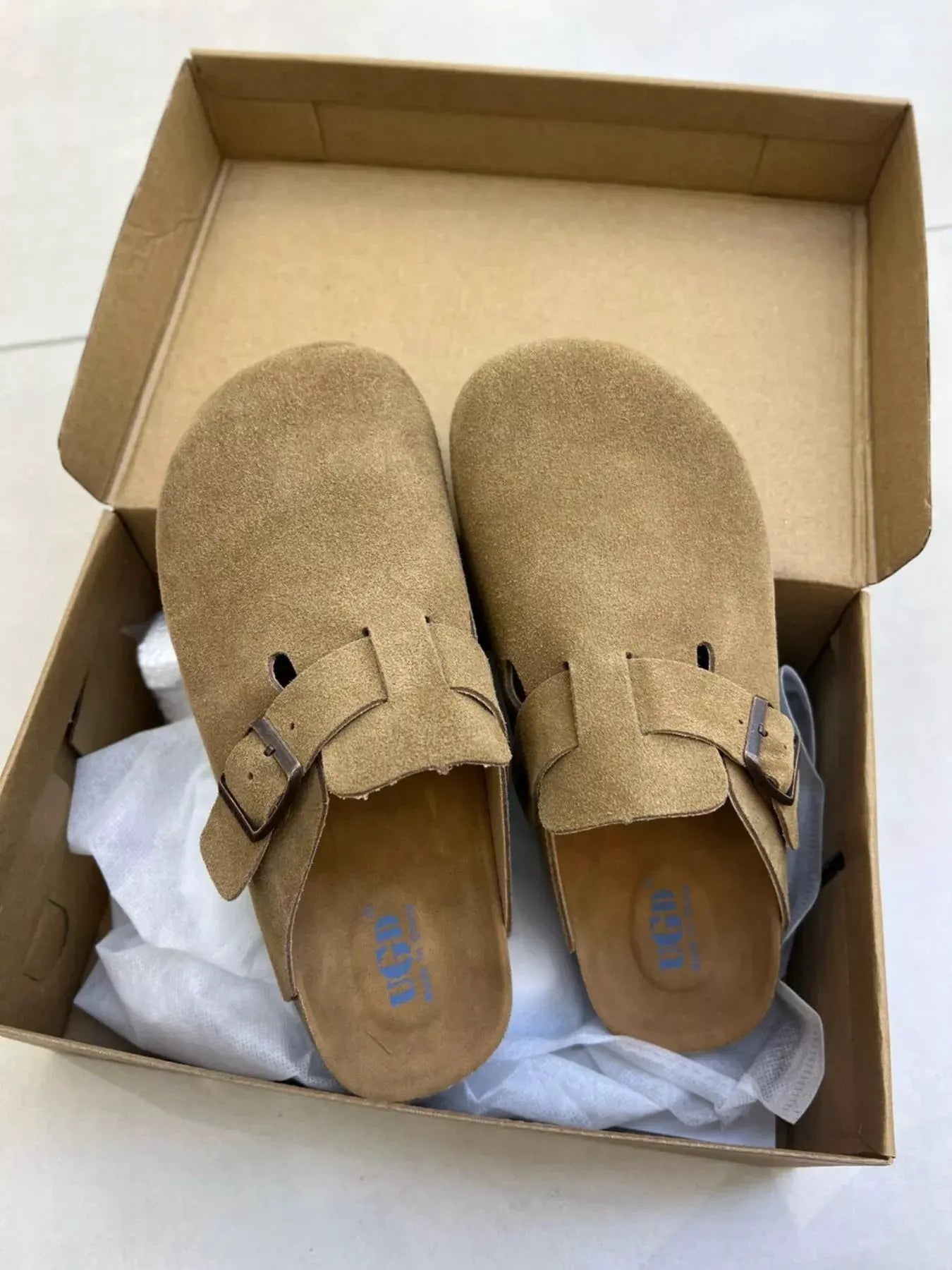 Round Toe Buckle Slip-Ons by Partner Label