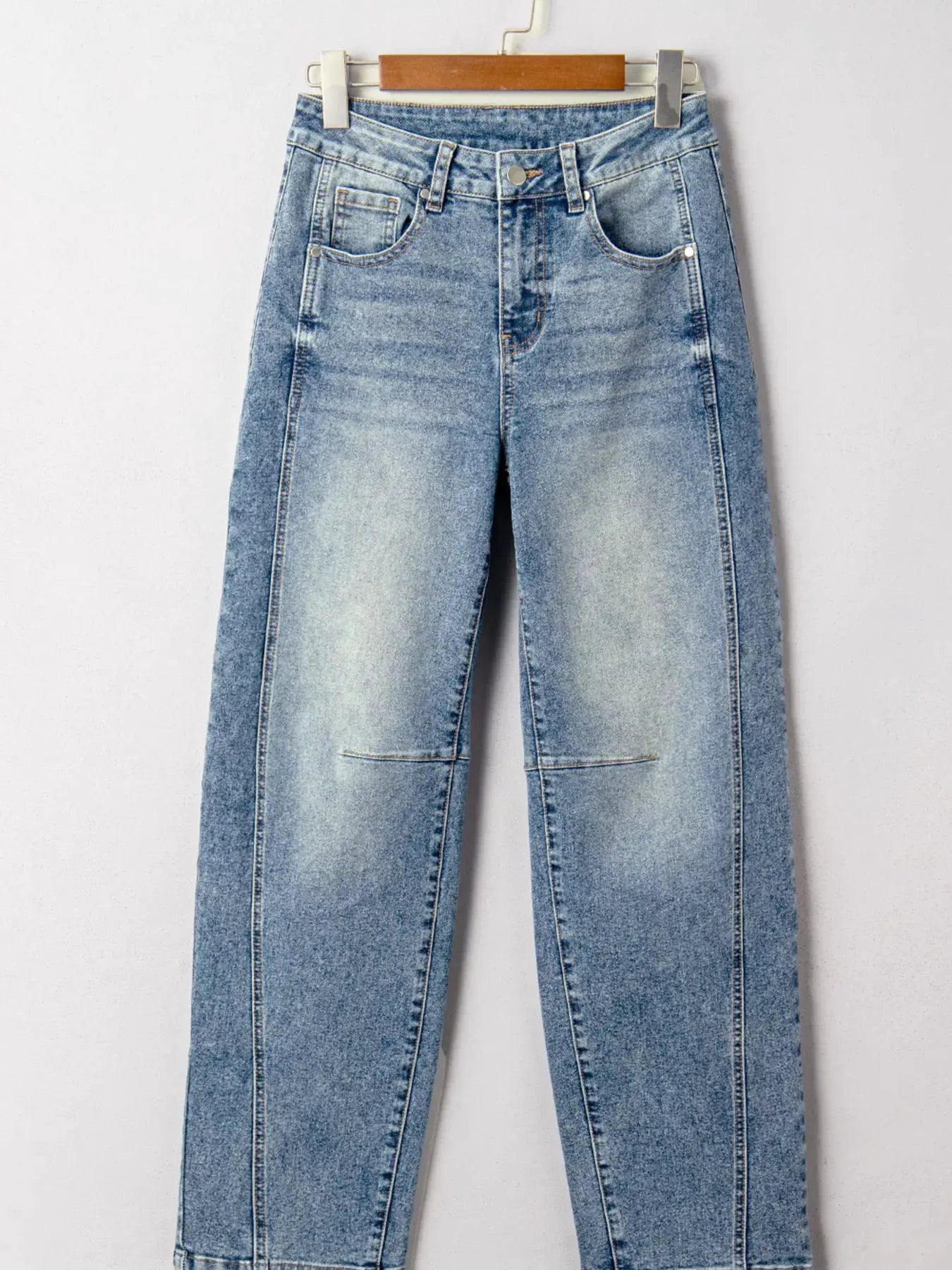 Vintage Washed Seam Detail Shift Jeans by Partner Label