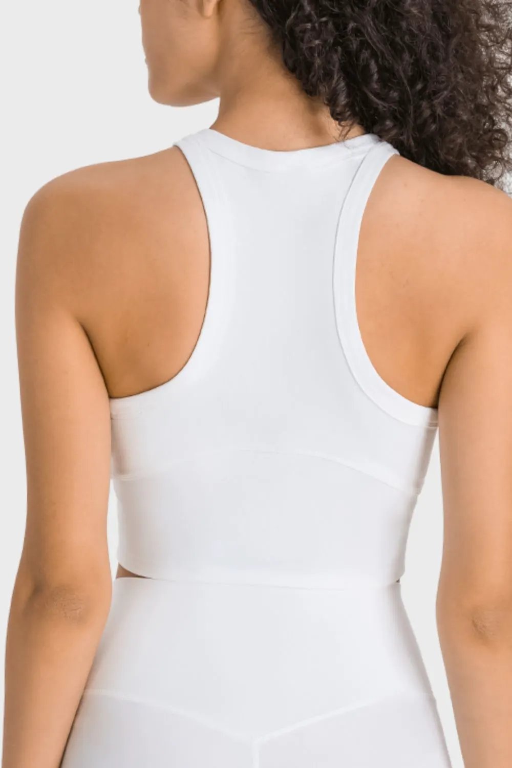 Millennia Racerback Cropped Sports Tank by Millennia