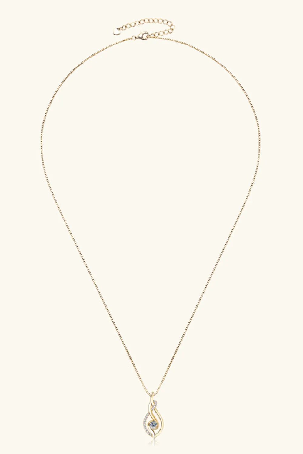 Moissanite 925 Sterling Silver Necklace by Partner Label