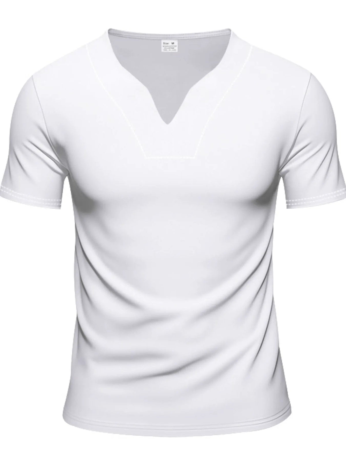 Men's Full Size V-Neck Short Sleeve T-Shirt and Shorts Set Plus Size by Trendsi
