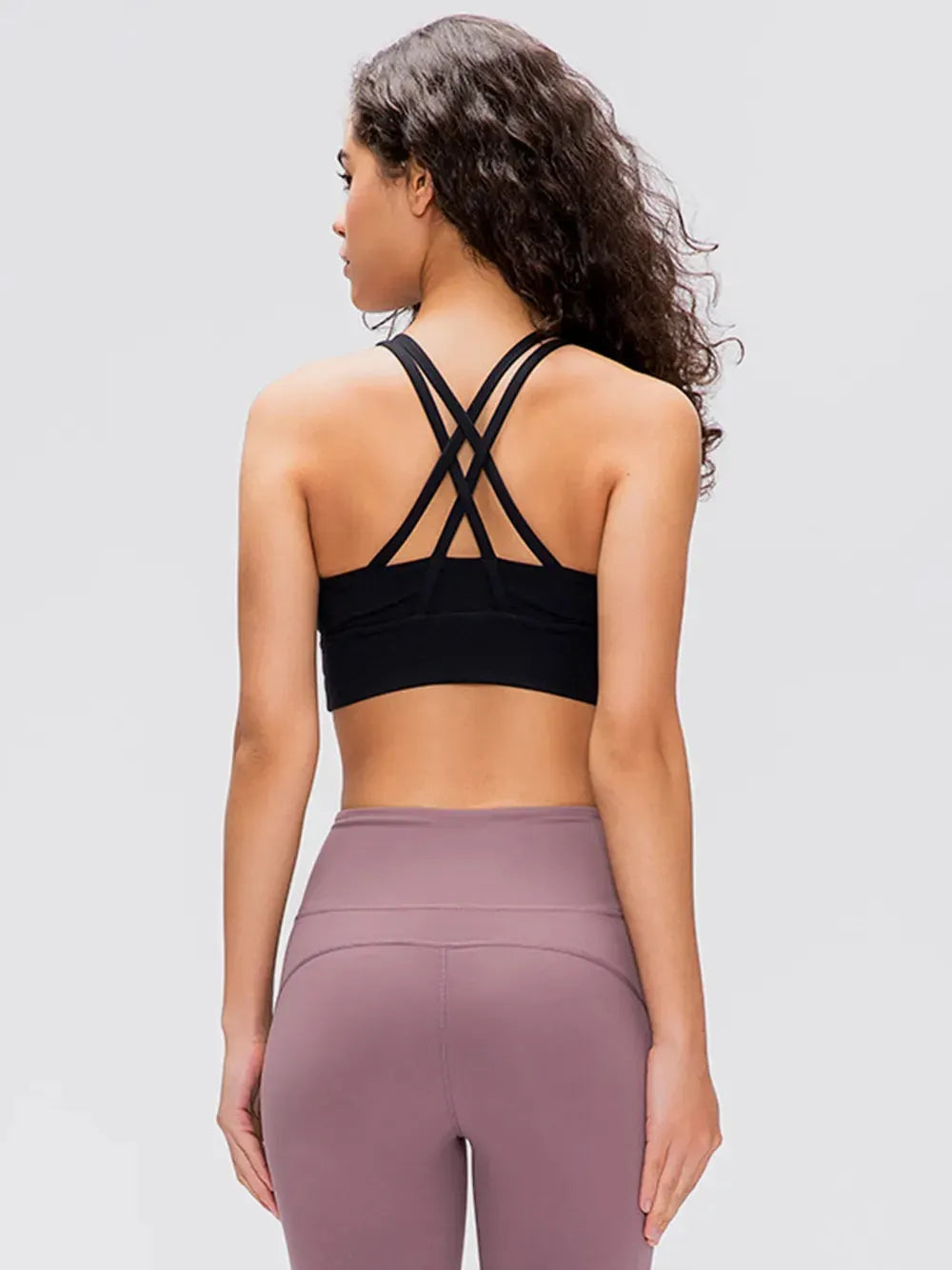 Millennia Crisscross Scoop Neck Active Tank by Millennia