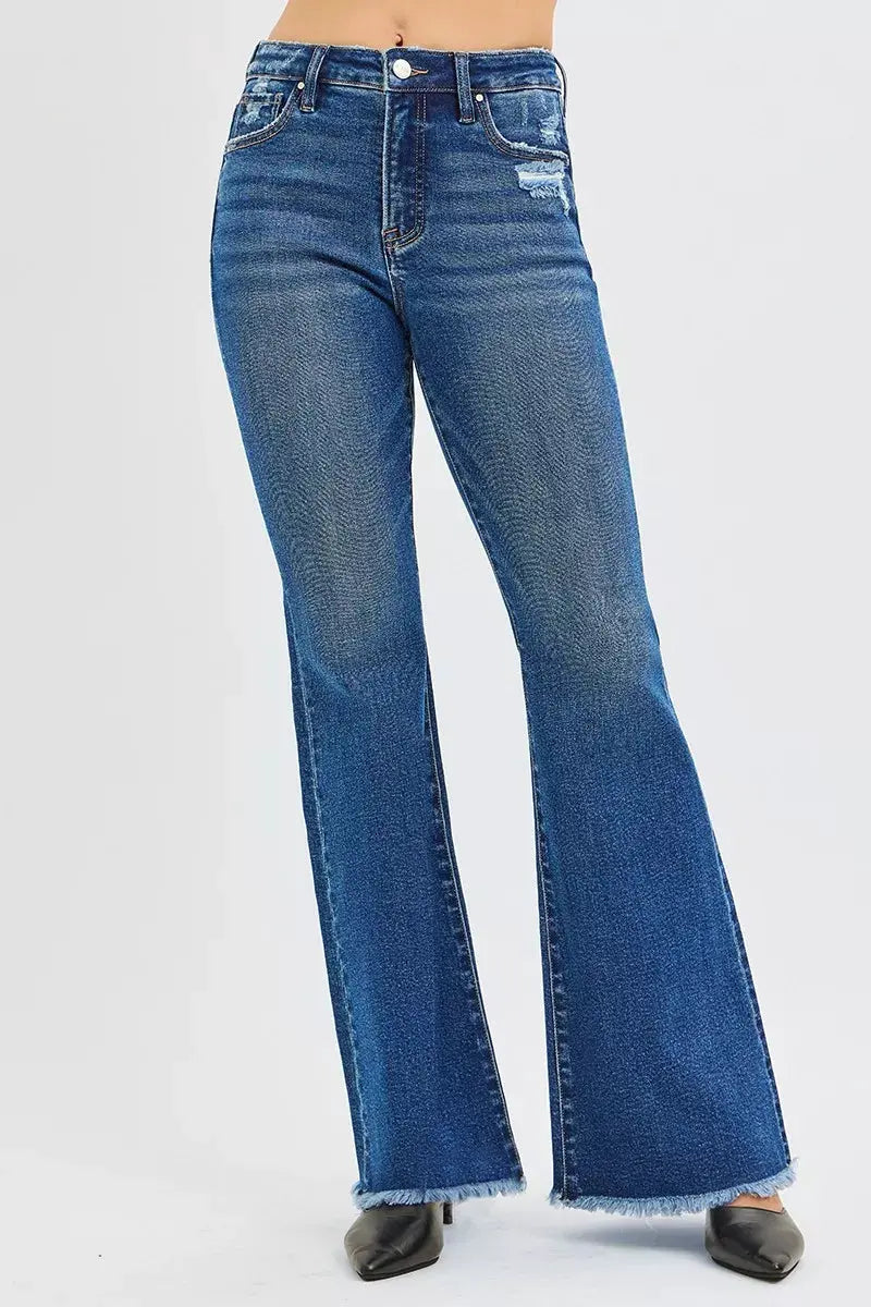 RISEN High Rise Flare Jeans by RISEN