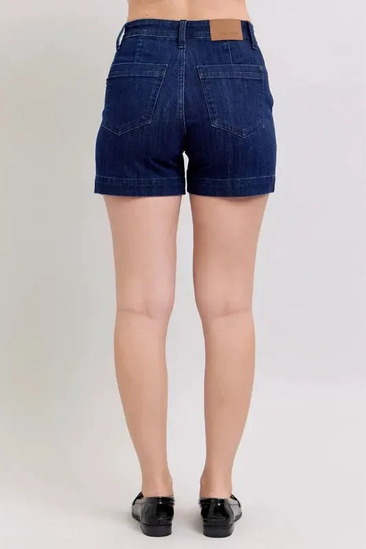 Judy Blue Full Size High Waist Denim Shorts Plus Size by Judy Blue