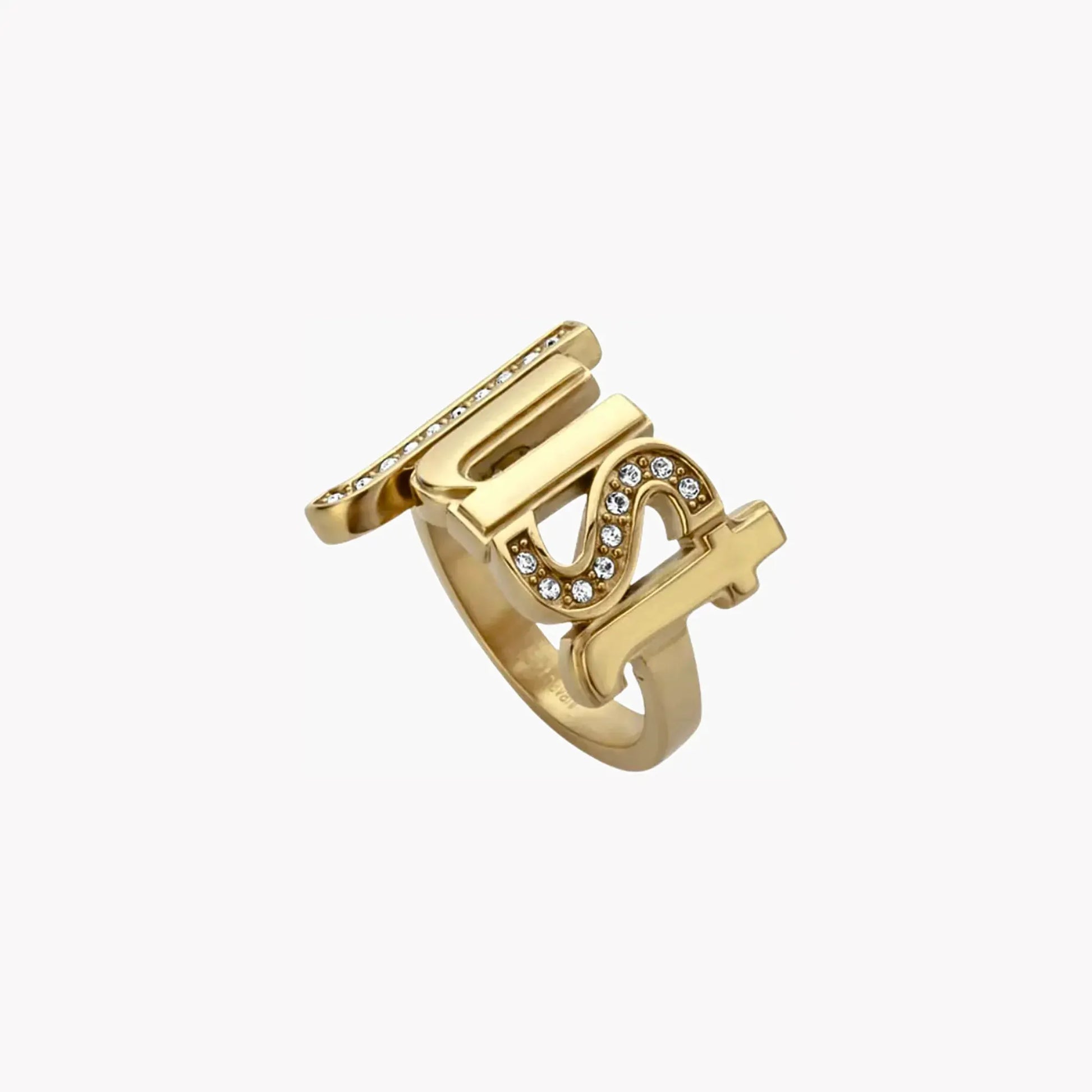 Just Cavalli Women's Gold Stainless Steel Ring | Jcrg00600206 by JUST CAVALLI