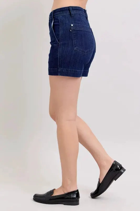 Judy Blue Full Size High Waist Denim Shorts Plus Size by Judy Blue