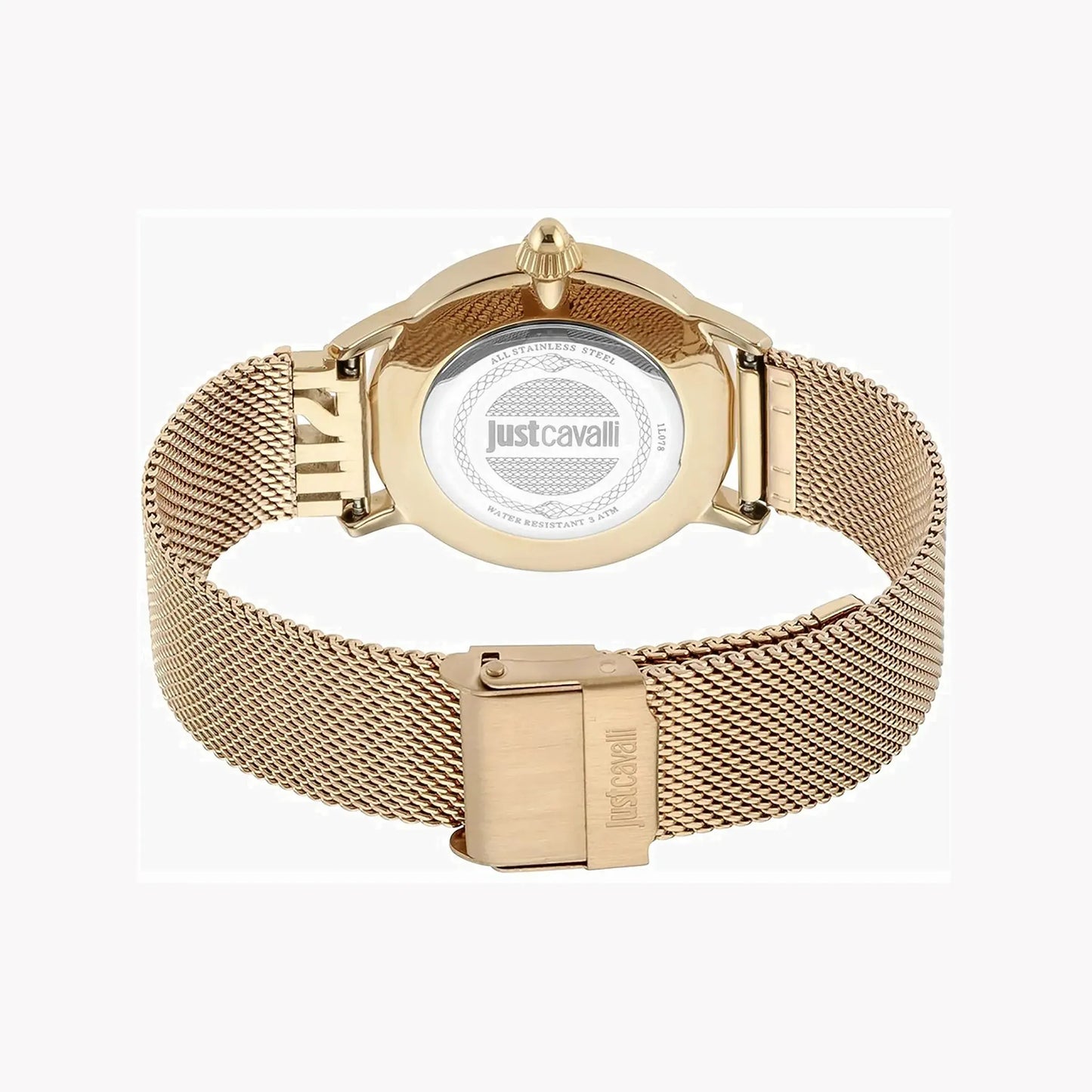 Just Cavalli Women's Rose Gold Watch, Silver Dial | Jc1l078m0075 by JUST CAVALLI