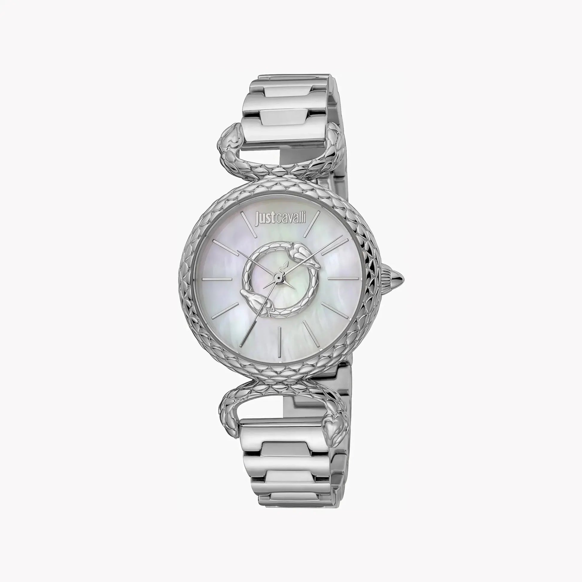Just Cavalli Women's Silver Watch, White Mother Of Pearls | Jc1l148m0045 by JUST CAVALLI