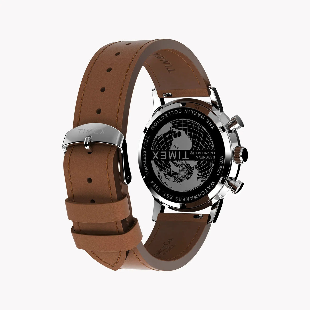 Timex Marlin Quartz Chrono - Modern Classic Men's Timepiece With Chronograph And Leather Strap by TIMEX
