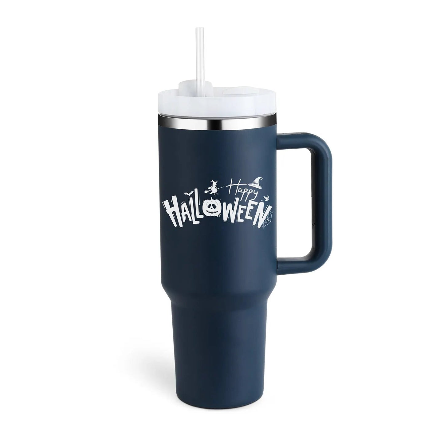 40 Oz Tumbler With Handle Straw Insulated, Stainless Steel Spill Proof Vacuum Coffee Cup Tumbler With Lid Tapered Mug Gifts For Valentine Lover Suitable For Car Gym Office Travel by Maiden-Art