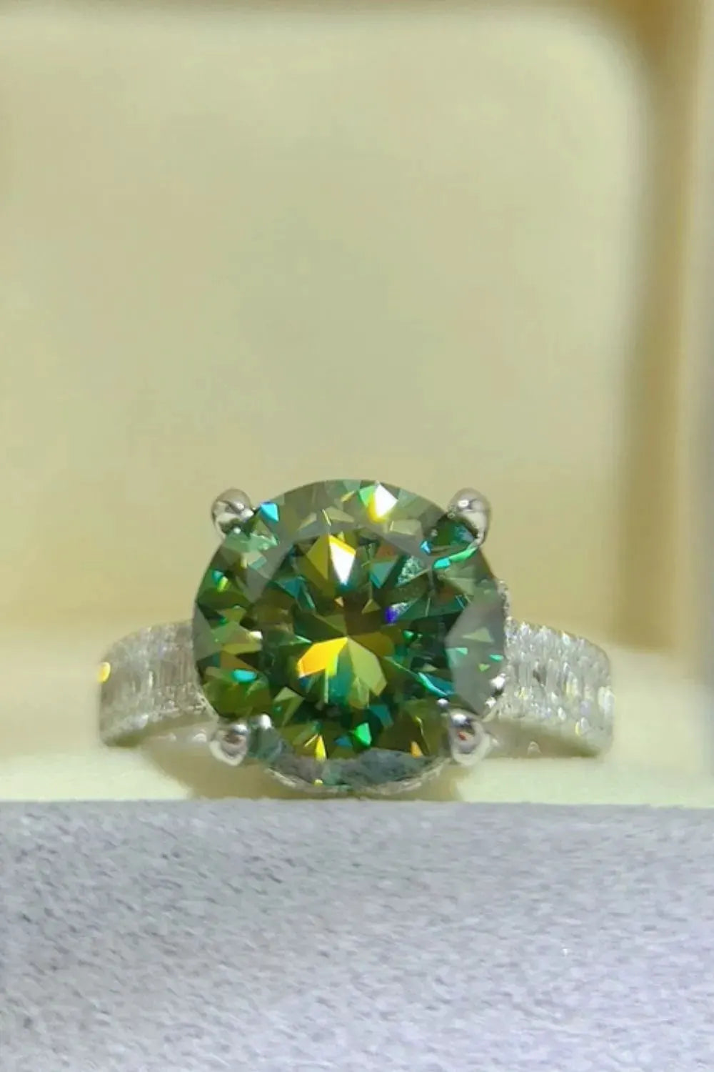 5 Carat Moissanite 925 Sterling Silver Ring by Partner Label