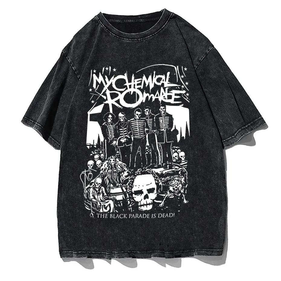 My Chemical Romance Black Parade Oversized T-Shirt Women Punk Emo Rock Tee by Vimost Shop