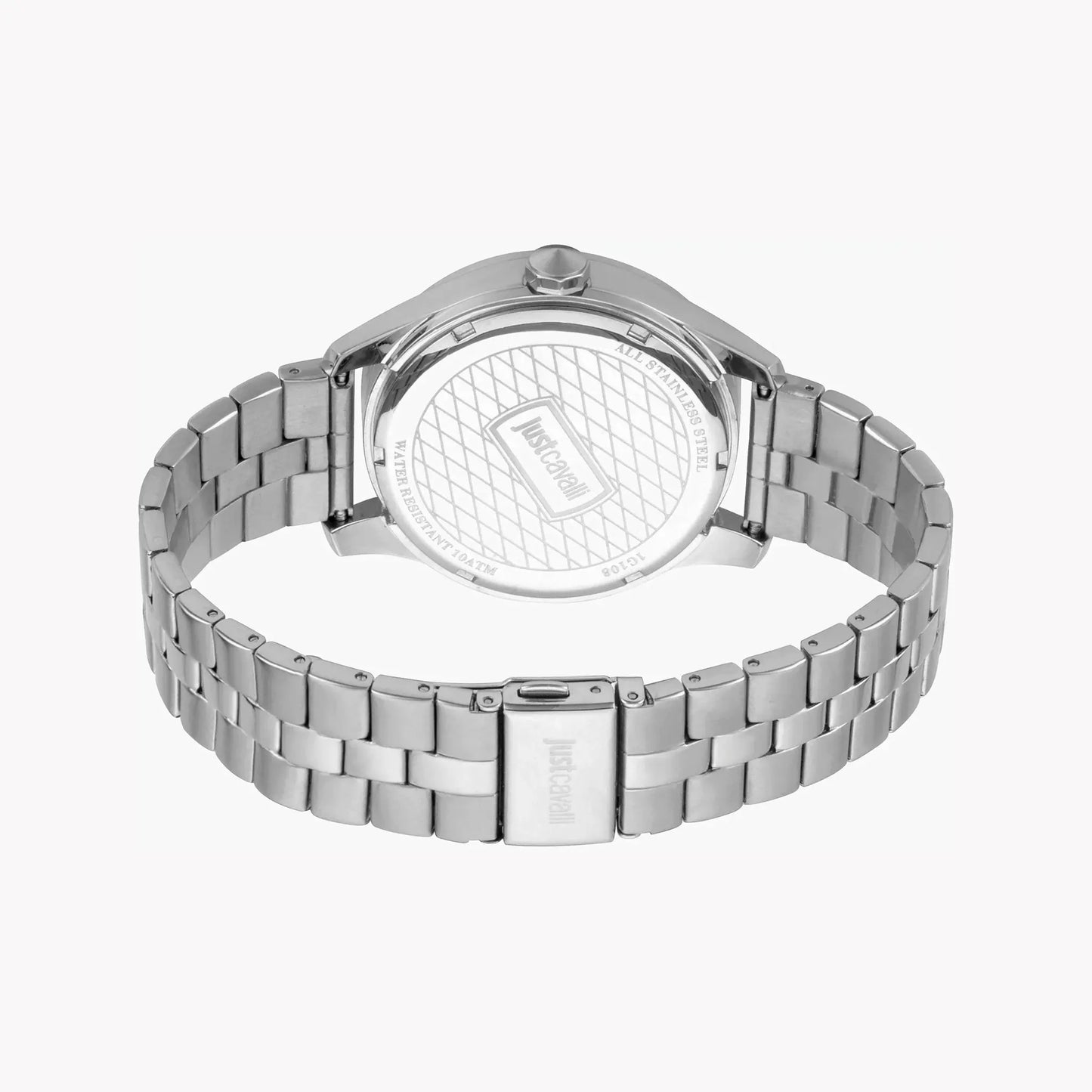 Just Cavalli Men's Silver Watch, Blue Dial | Jc1g108m0065 by JUST CAVALLI