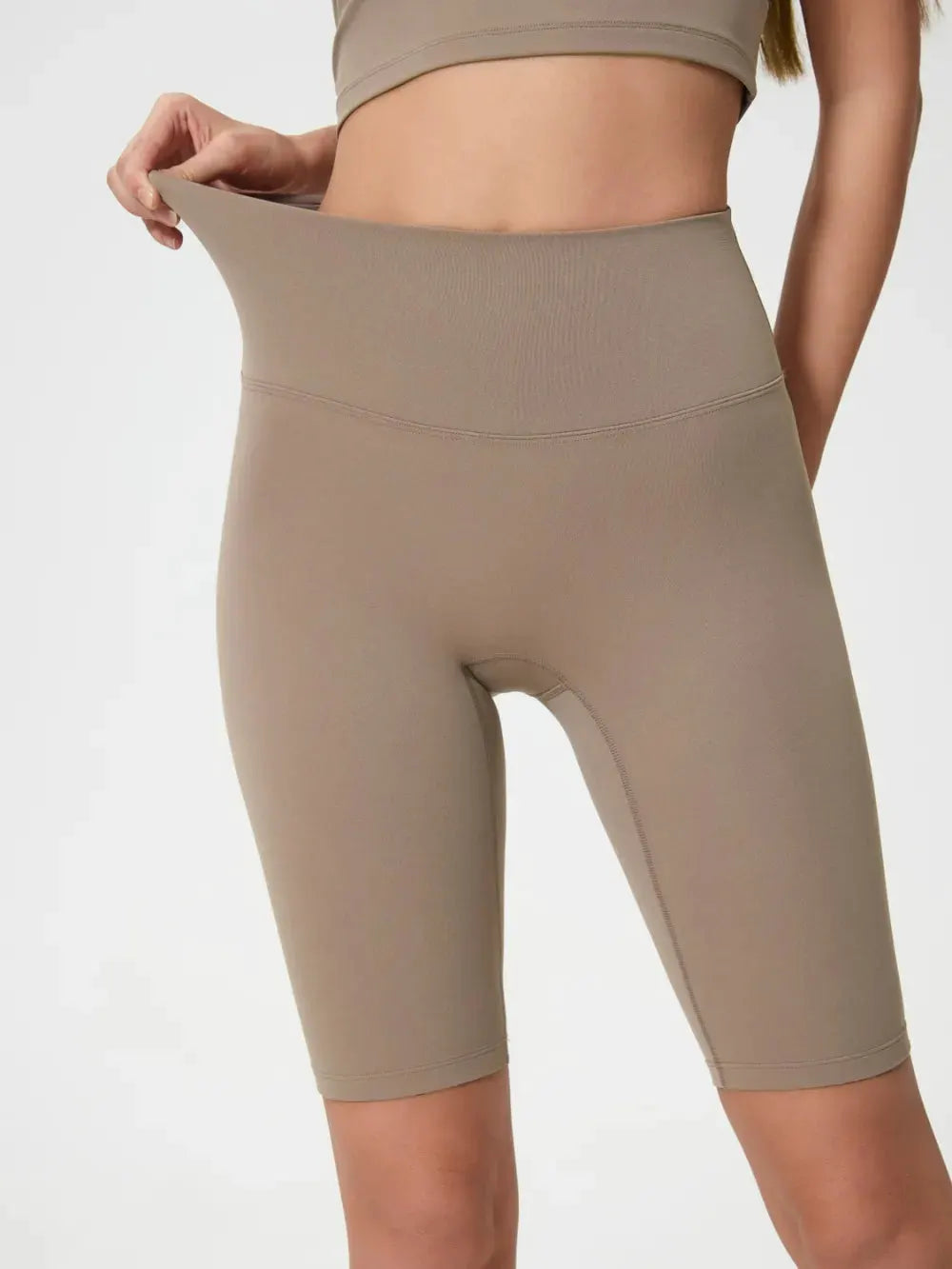 Millennia High Rise Wide Waistband Active Shorts by Millennia