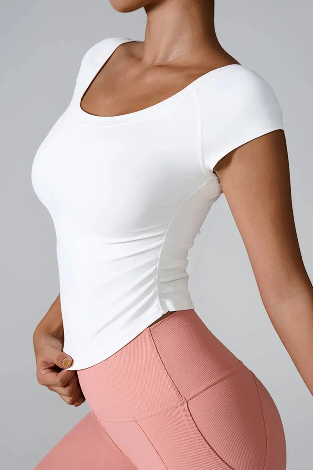 Round Neck Short Sleeve Active T-Shirt by Partner Label