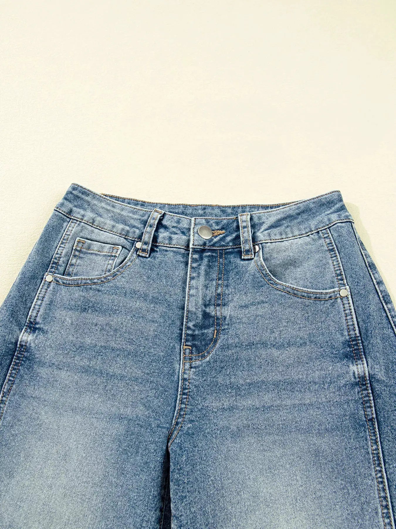 Vintage Washed Seam Detail Shift Jeans by Partner Label