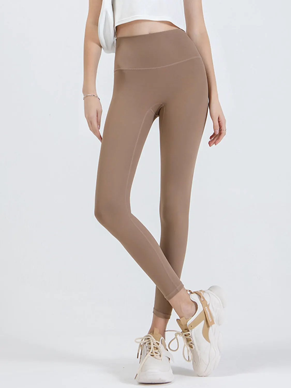 Wide Waistband Sports Leggings by Partner Label