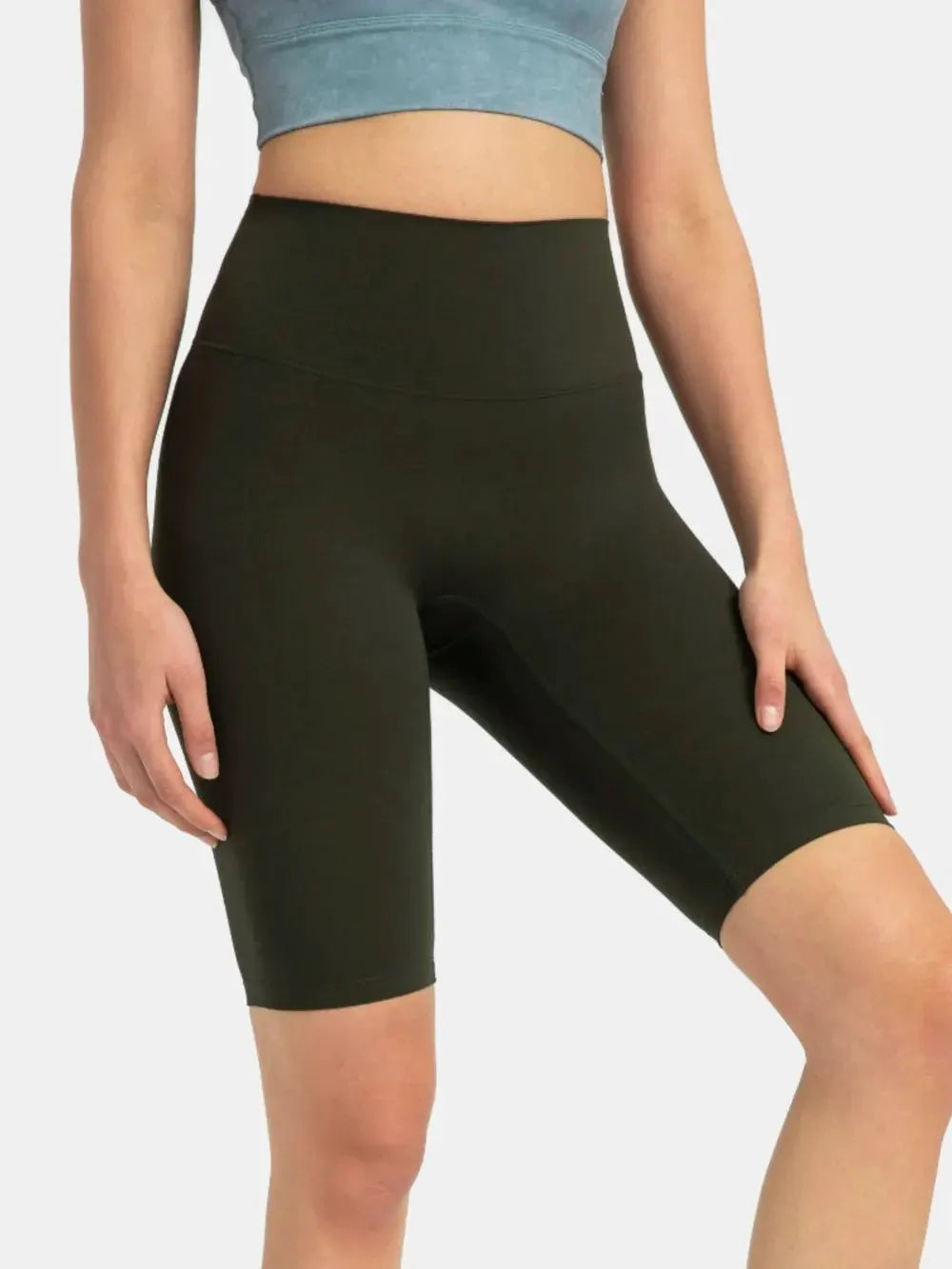Millennia High Rise Wide Waistband Active Shorts by Millennia