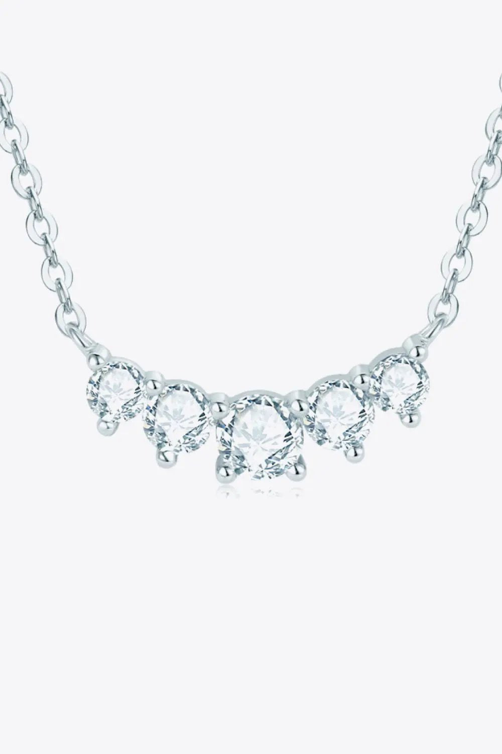 Moissanite Pendant Necklace by Partner Label
