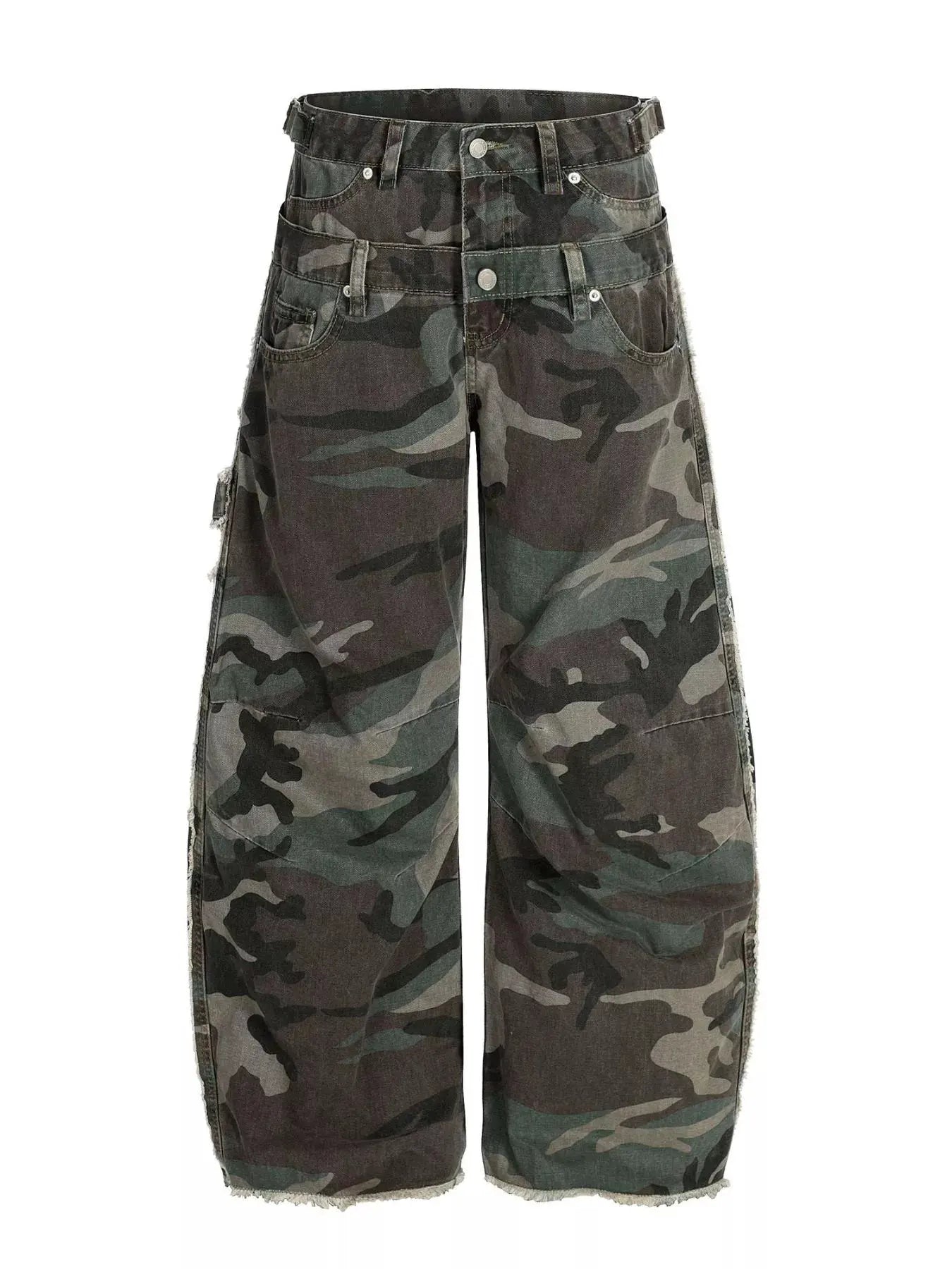 Men's Camouflage Wide-Leg Pants by Trendsi
