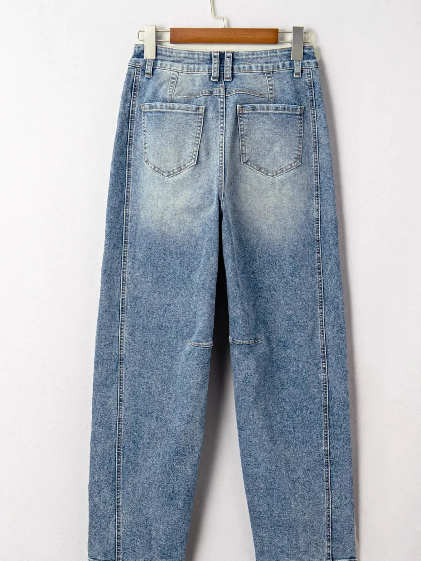 Vintage Washed Seam Detail Shift Jeans by Partner Label