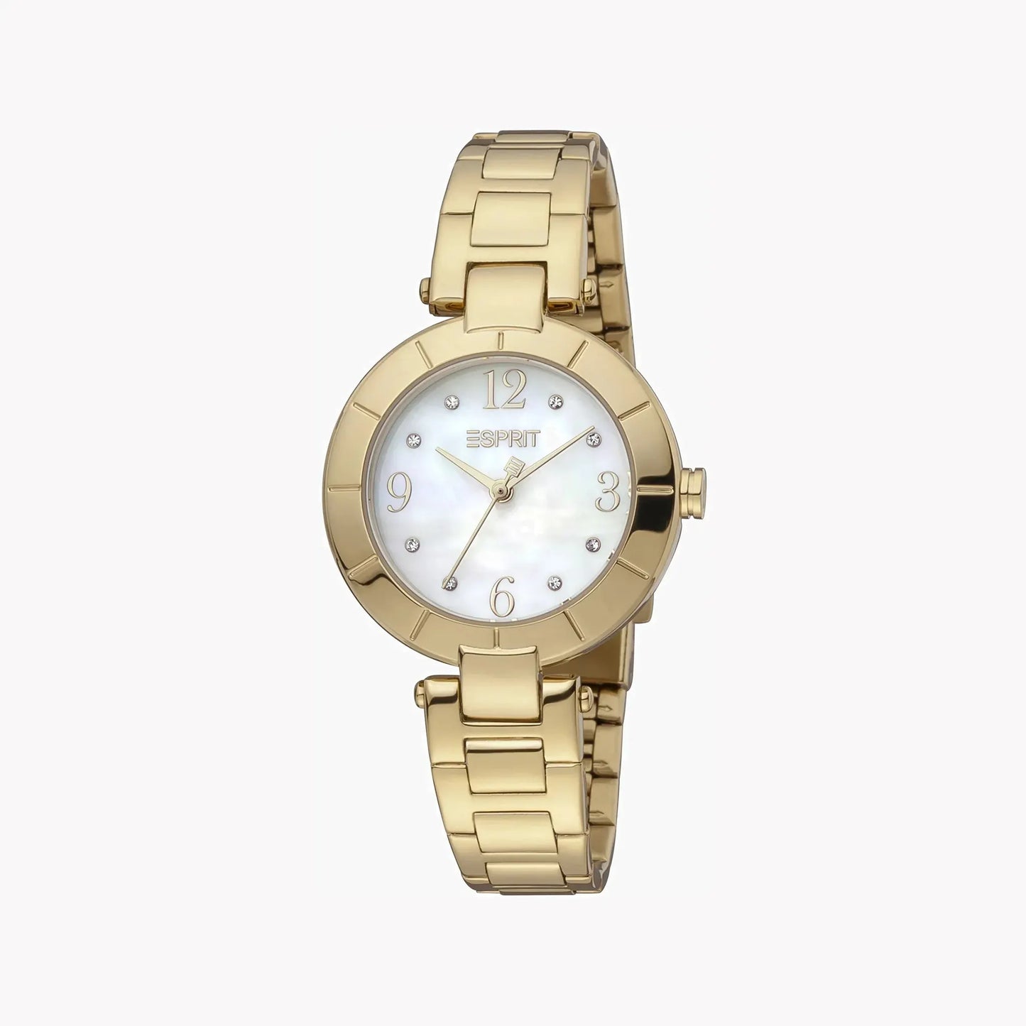 Esprit Women's Gold Stainless Steel Watch, White Dial | Es1l060m0125 by ESPRIT
