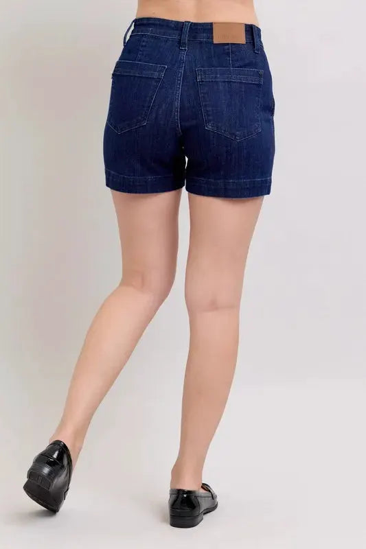 Judy Blue Full Size High Waist Denim Shorts Plus Size by Judy Blue