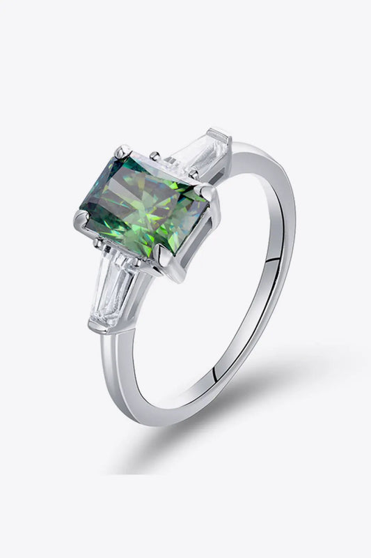 2 Carat Moissanite 925 Sterling Silver Ring by Partner Label
