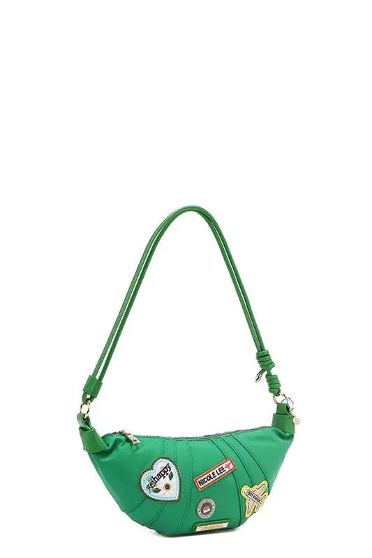 Nicole Lee USA Color Patch Croissant Bag by Nicole Lee USA
