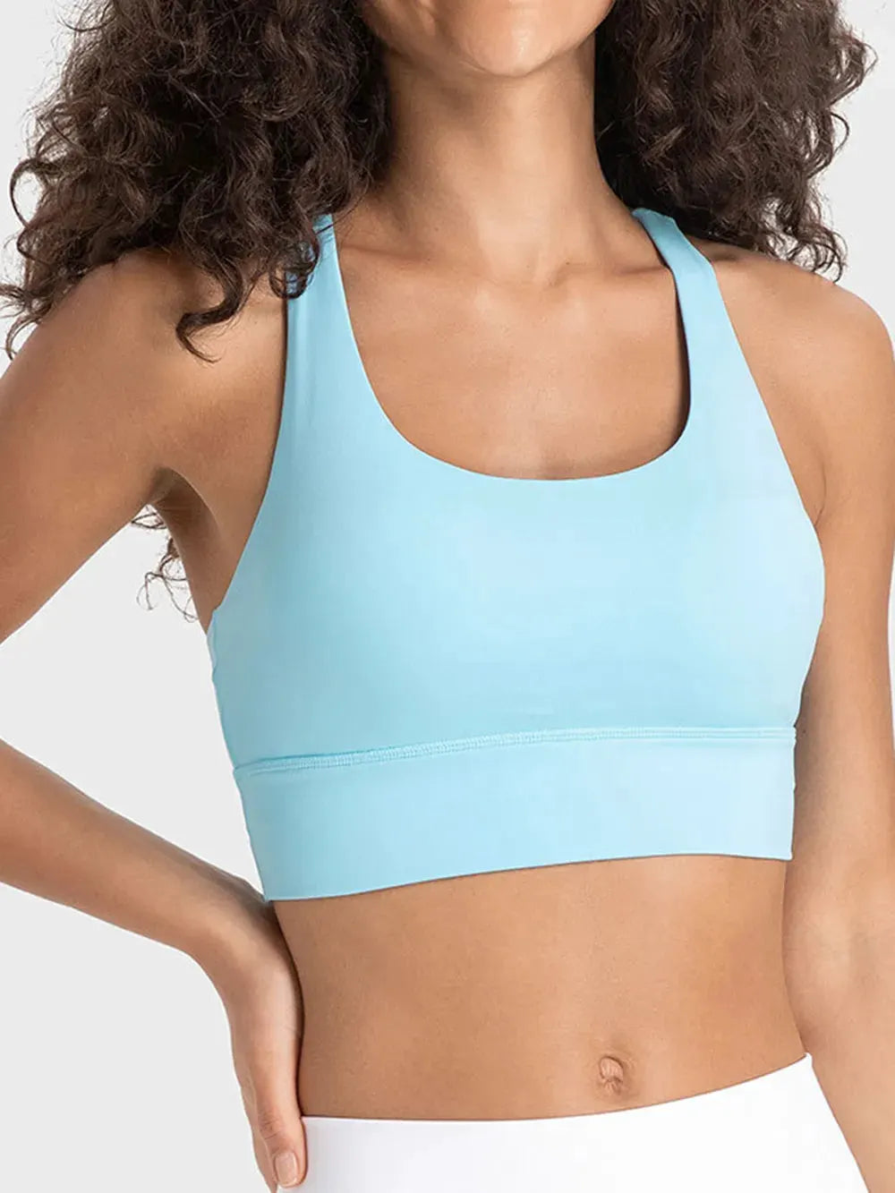 Millennia Crisscross Scoop Neck Active Tank by Millennia