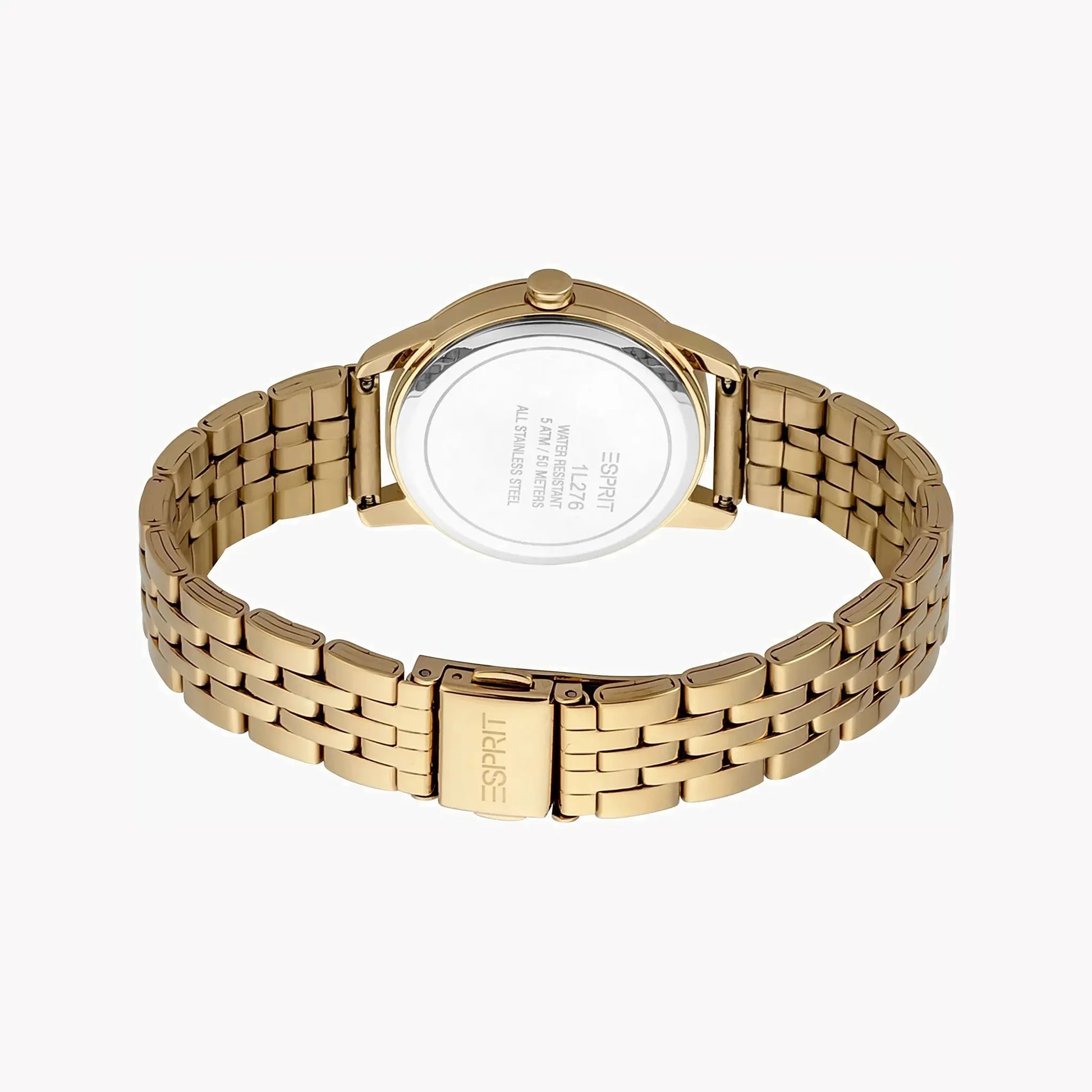 Esprit Women's Gold Stainless Steel Watch, Silver Dial | Es1l144m0025 by ESPRIT