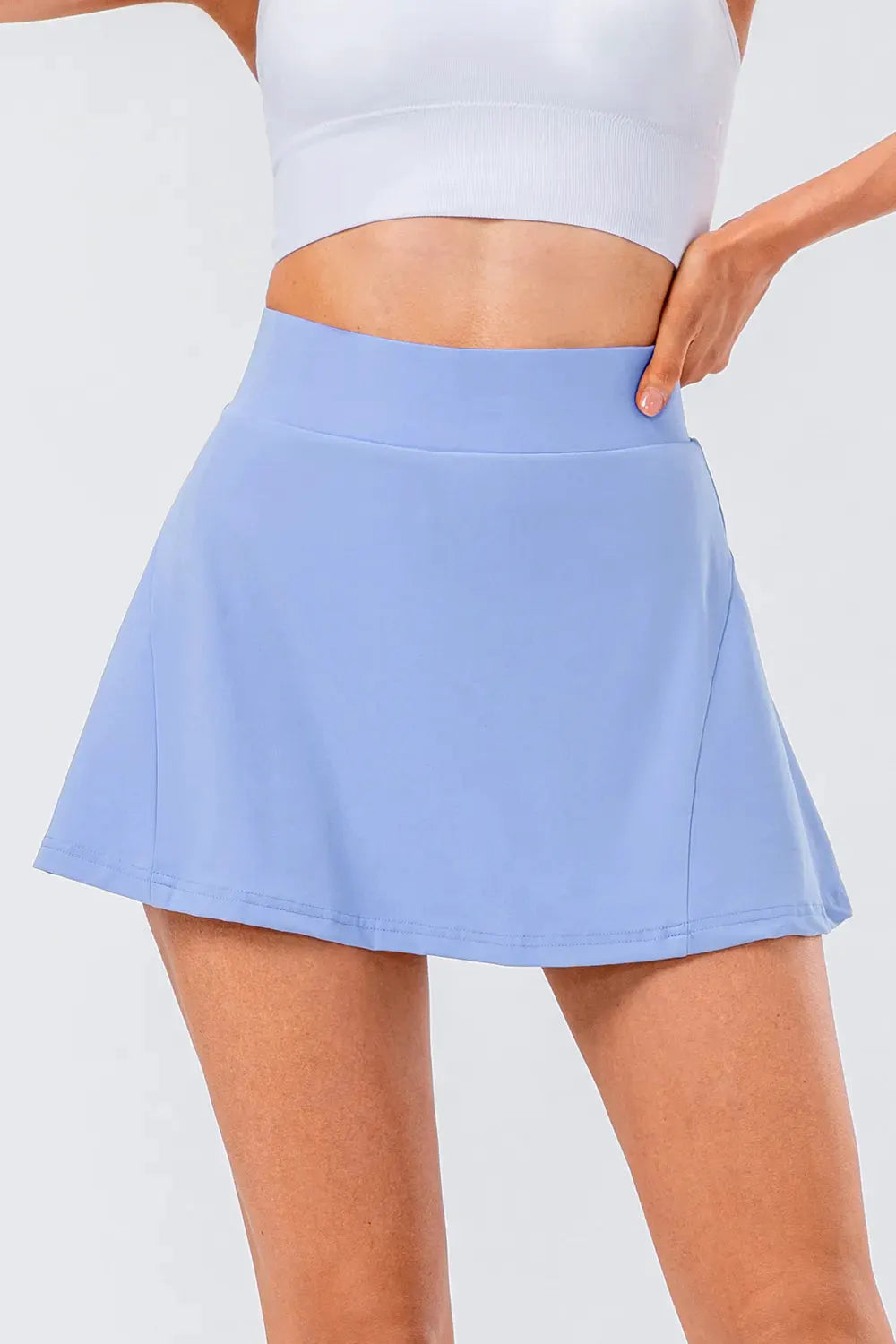 High Waist Pleated Active Skirt by Partner Label