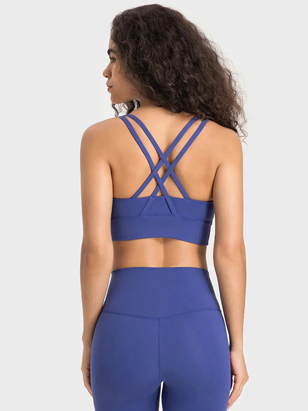 Millennia Crisscross Scoop Neck Active Tank by Millennia