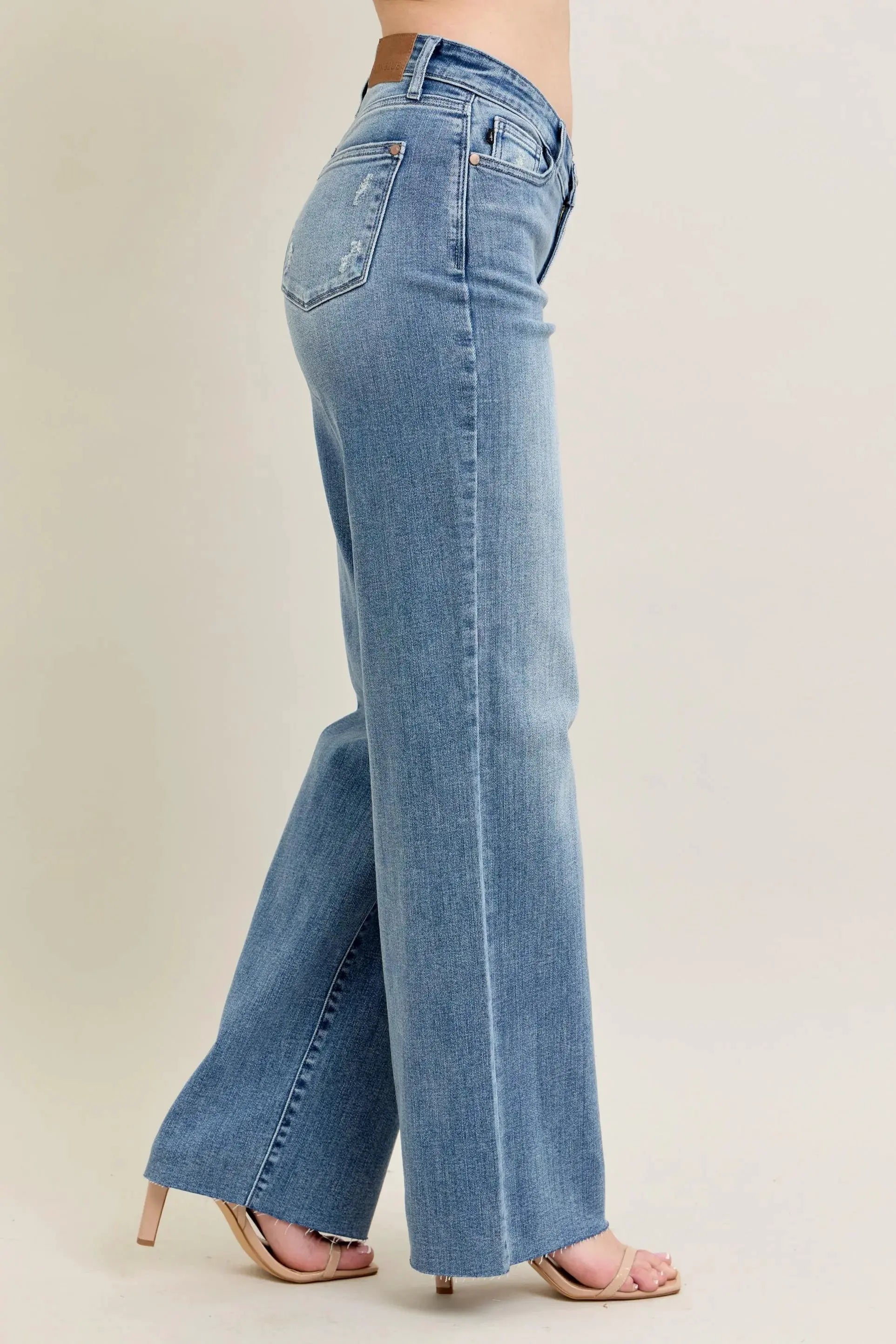 Judy Blue Full Size V - Front Baggy Jeans Plus Size by Judy Blue