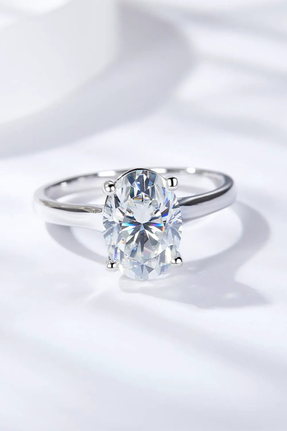2.5 Carat Moissanite Solitaire Ring by Partner Label