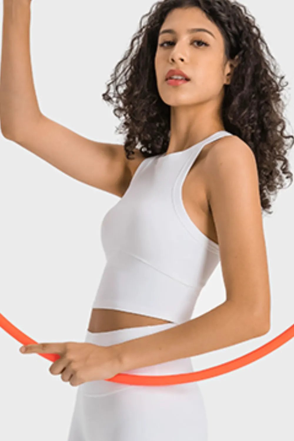 Millennia Racerback Cropped Sports Tank by Millennia