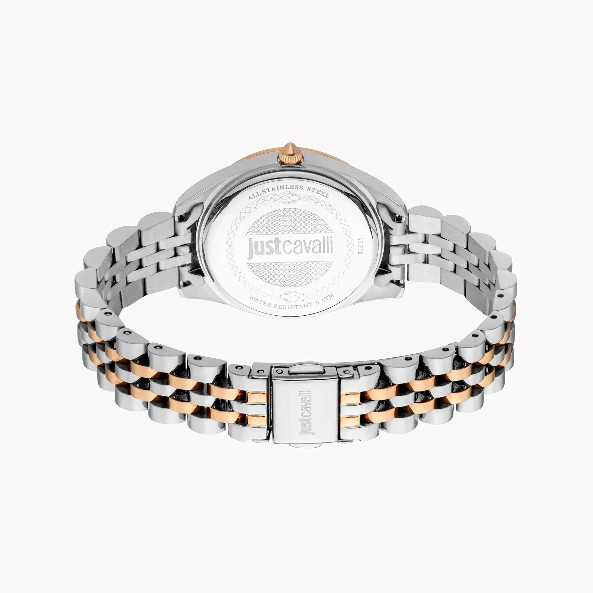 Just Cavalli Women's Two Tone Stainless Steel Watch, Silver Dial | Jc1l210m0505 by JUST CAVALLI