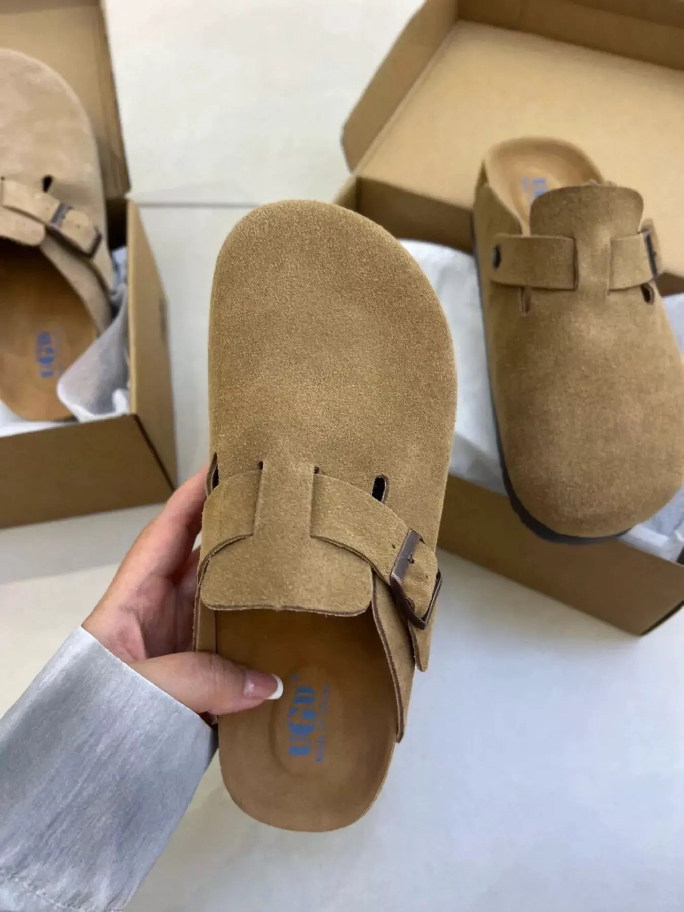 Round Toe Buckle Slip-Ons by Partner Label