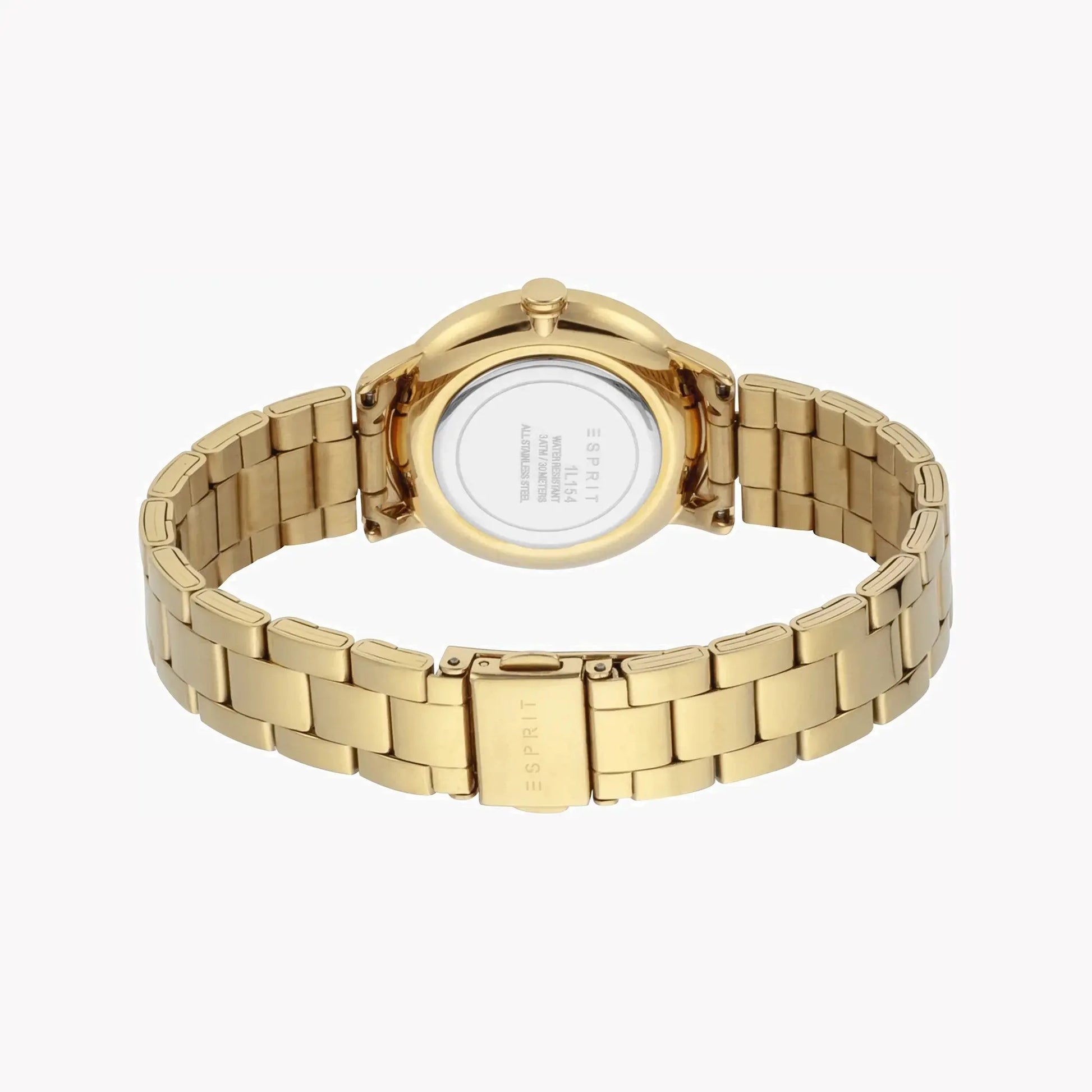 Esprit Women's Gold Stainless Steel Watch, Champagne Dial | Es1l188m0075 by ESPRIT