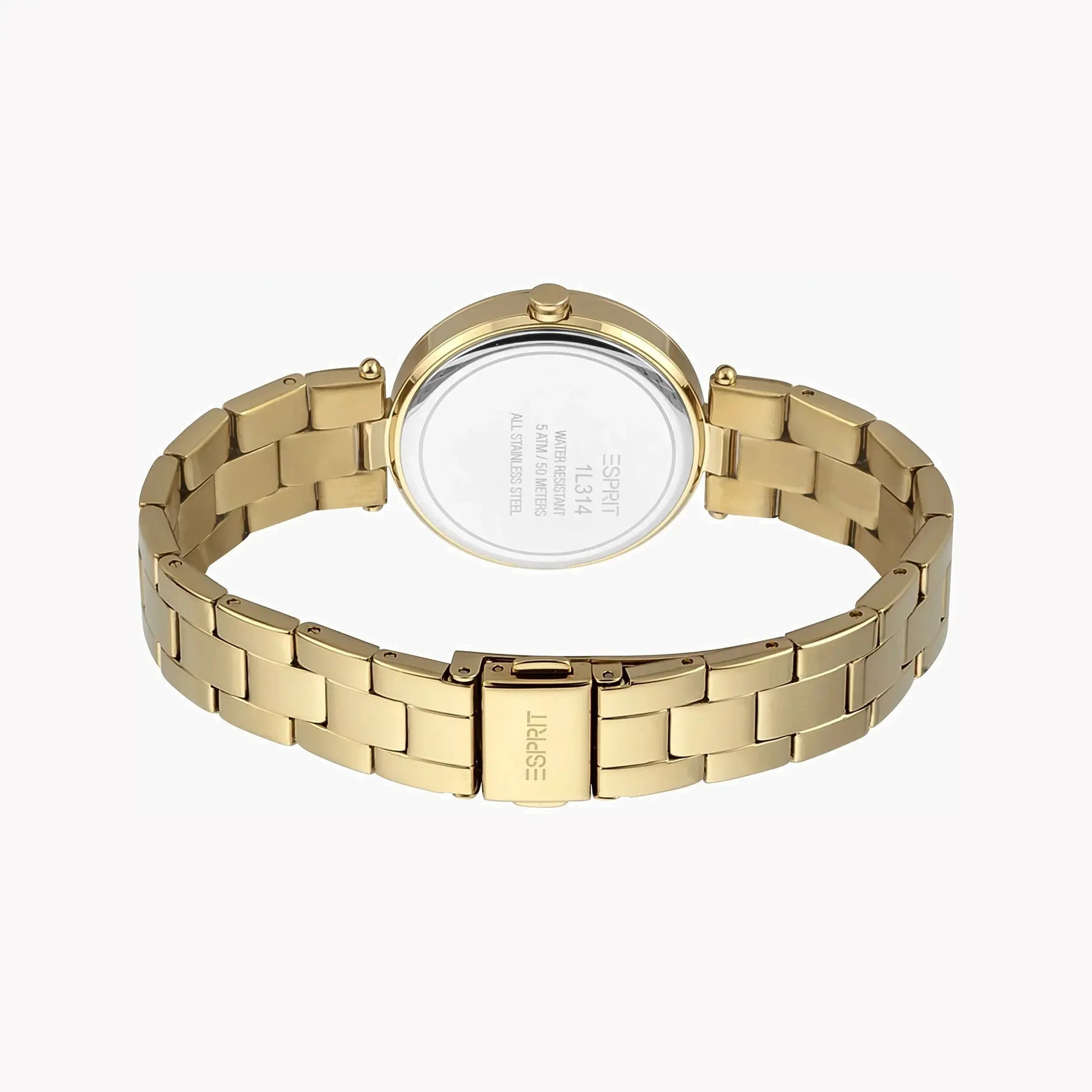 Esprit Women's Gold Stainless Steel Watch, Champagne Dial | Es1l188m0015 by ESPRIT