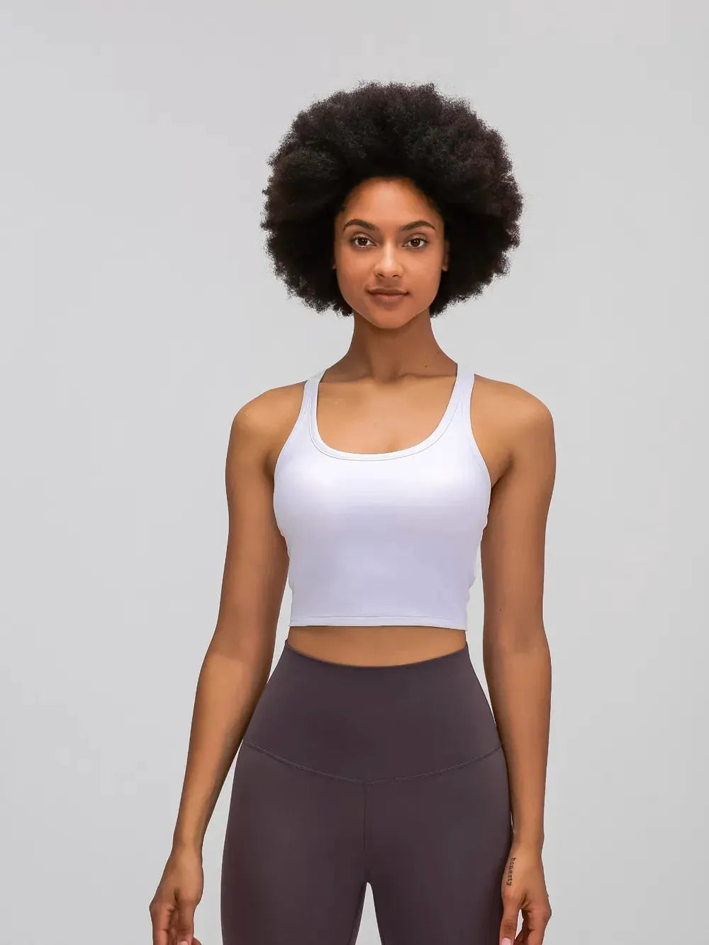 Millennia Scoop Neck Active Tank with Detachable Chest Pads by Millennia