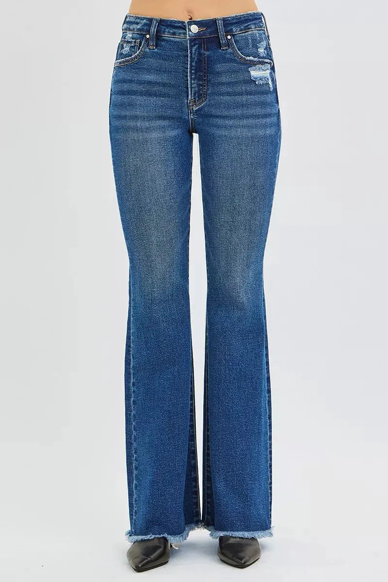 RISEN High Rise Flare Jeans by RISEN
